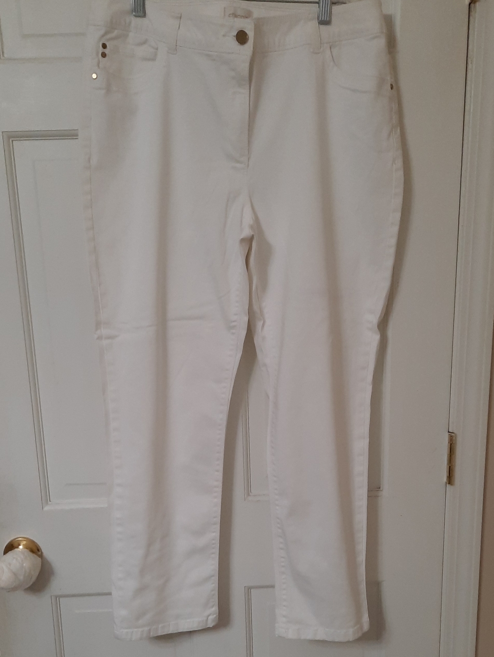 Chico's Straight Leg Pants in White